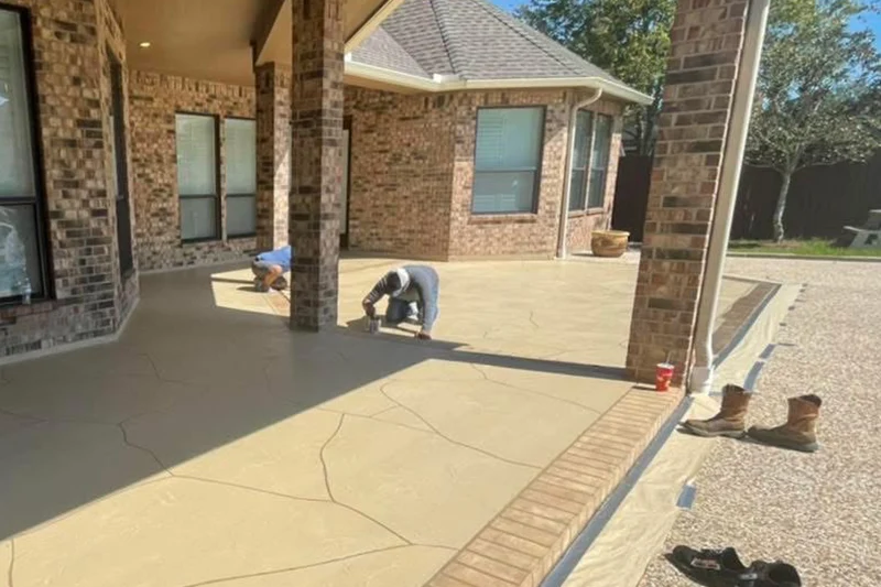 concrete patio construction