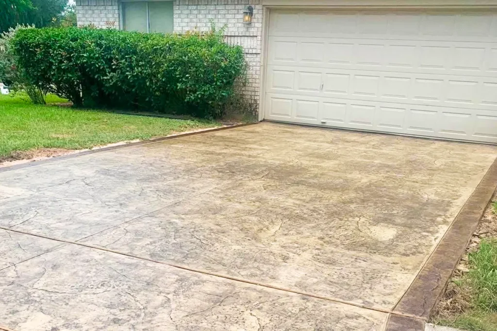 stamped concrete driveways pearland tx