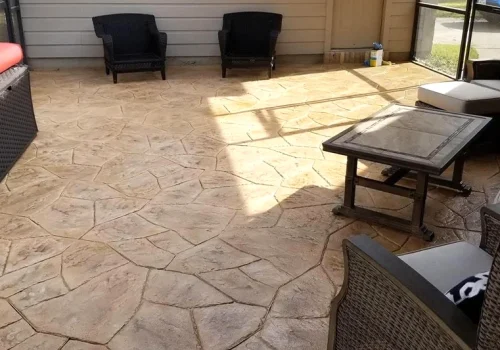 custom stamped concrete Angleton, TX