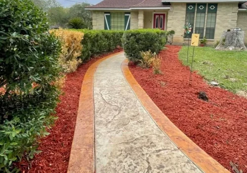 custom concrete pathway contractor Angleton, TX