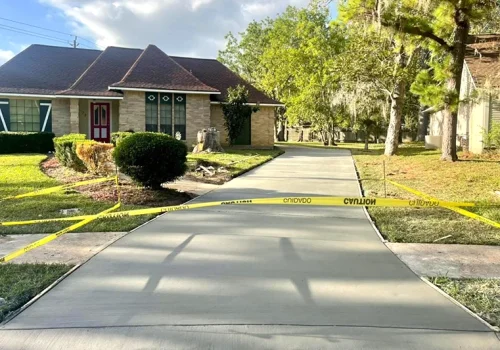 concrete driveway installation